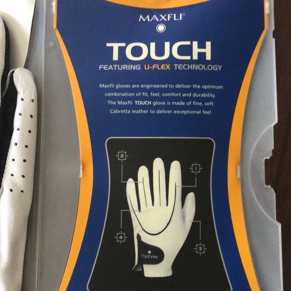 🏌️♂️MAXFLI Touch u-flex technology left hand leather Golf Glove, Velcro close - Picture 3 of 6